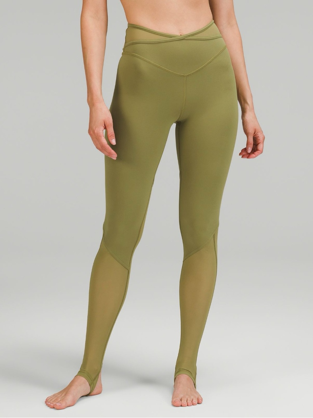 Lululemon Size 6 Nulu and Crisscross Mesh Stirup HR Leggings